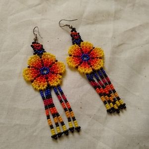 3 for $25! Mexican Beaded Earrings - Handmade